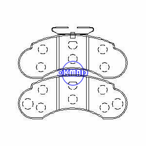 MERCEDES BENZ G-CLASS (W460) Brake pad FMSI:8369-D1251 OEM:6314200120 FDB752 FDB941 GDB950 GDB1114 WVA:20934 20933 20932 21573, FF941